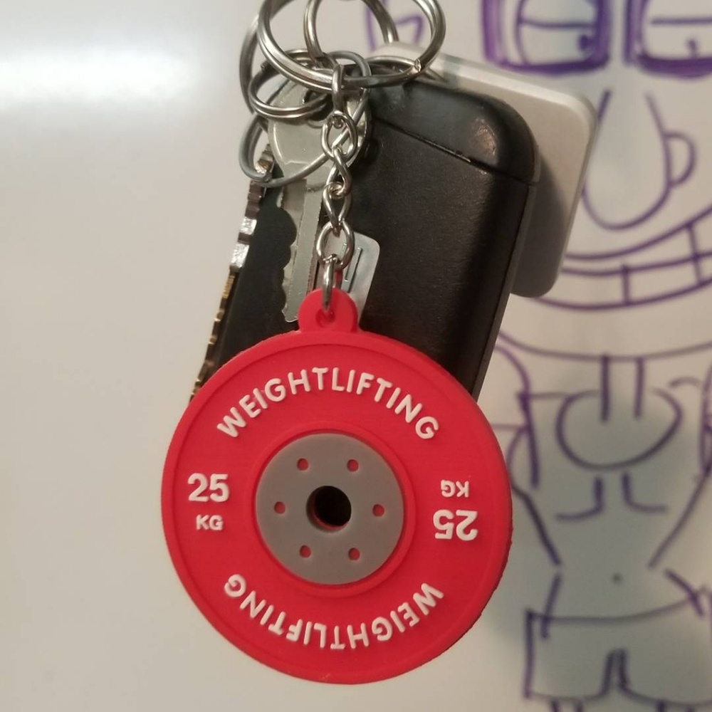 Bumper Plate Keychain